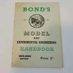 Bond's Model and Experimental Engineering Handbook 1959-1960 Railroad Catalog